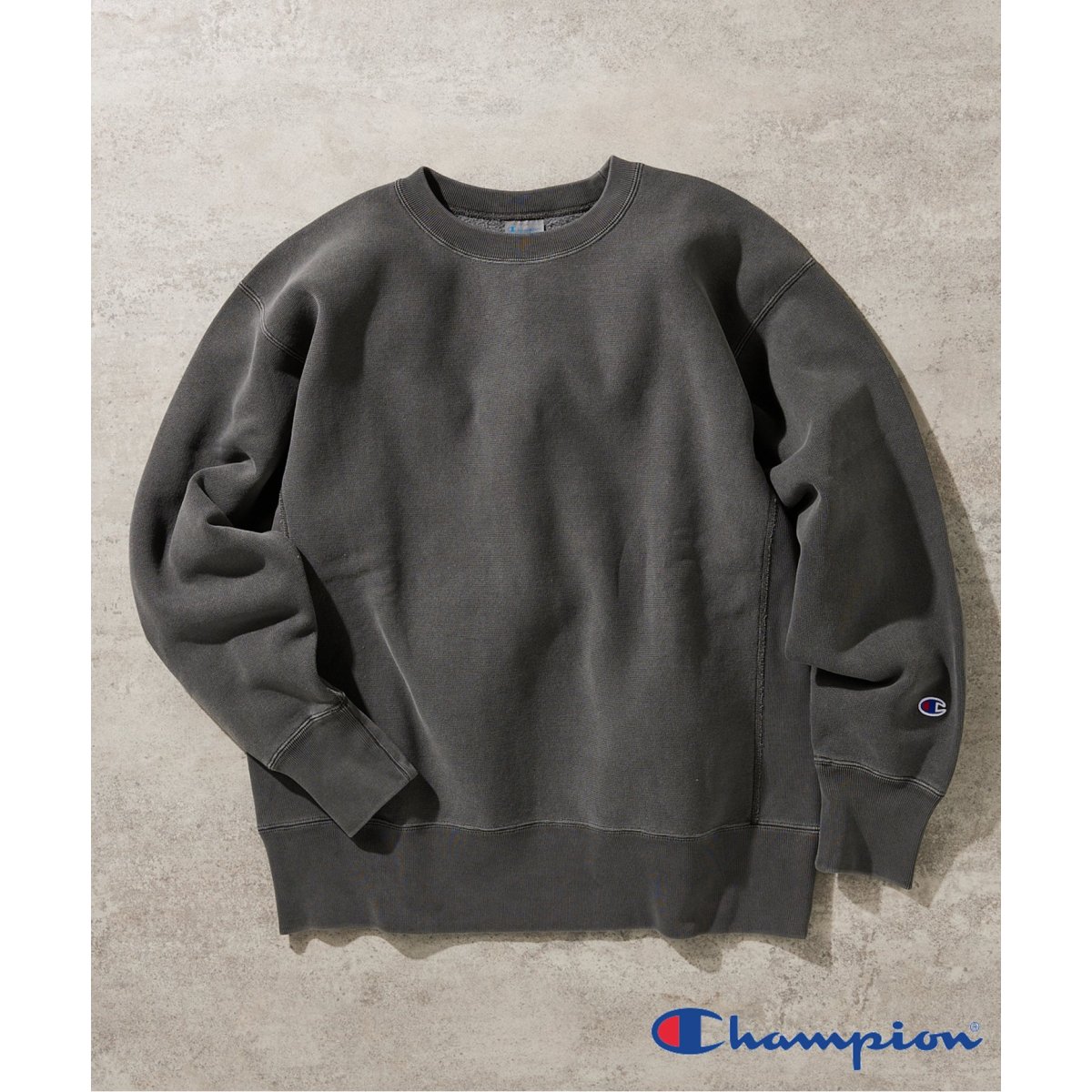 Champion / チャンピオン】別注 R/W PIGMENT クルーネックスウェット