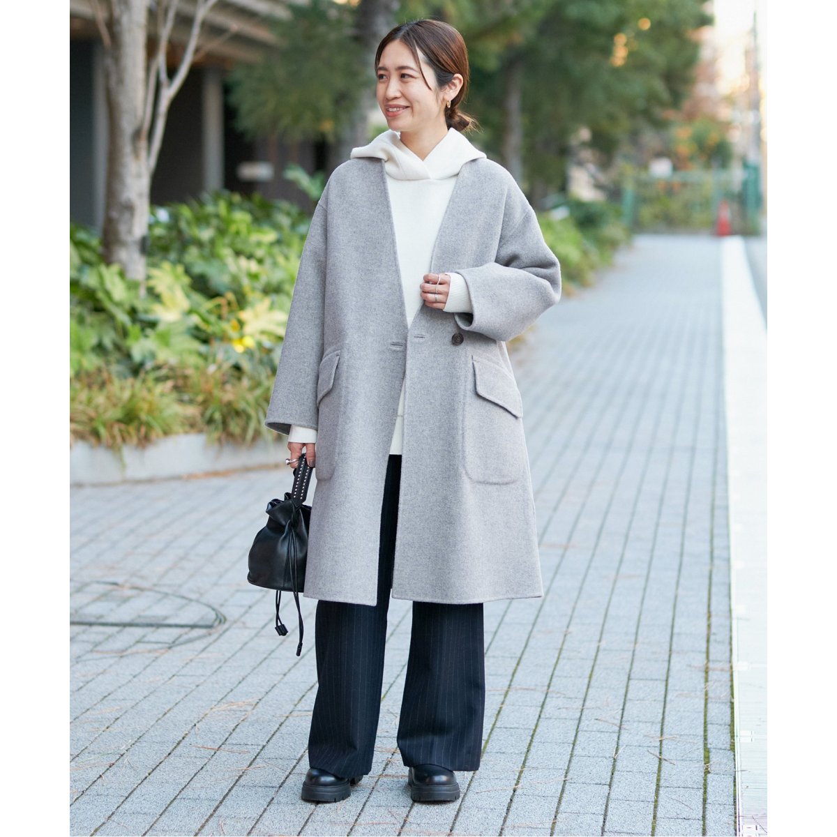 モッサーダブルフェイス Vネックコート | イエナ(IENA) | マルイウェブ