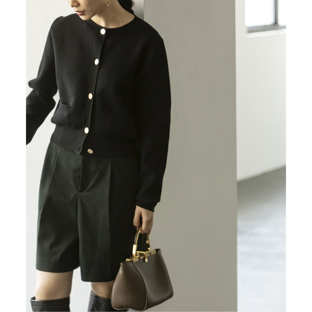 ダブル編みショートカーデ | ノーブル(Noble) | マルイウェブチャネル