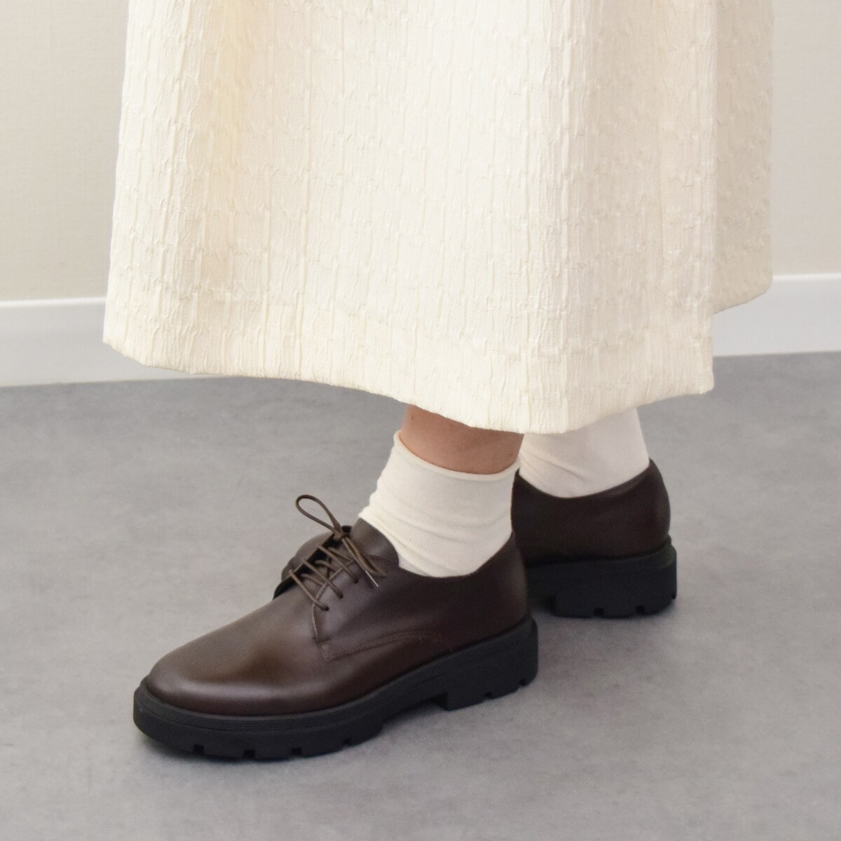 レディースレースアップ オックスフォードシューズ fabio rusconi」の