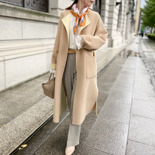 バイカラーリバーノーカラーコート | ノーリーズ(NOLLEY'S) | マルイ