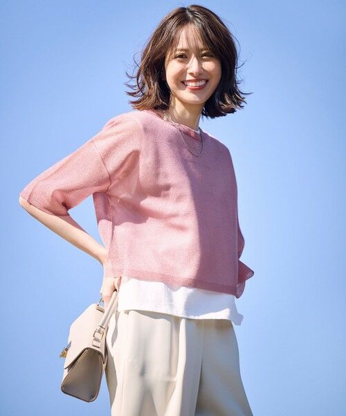 セール】 【洗える】シアー ニットT （ニット・セーター）｜ANY SIS