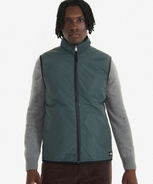 セール】 シェルパフリース リバーシブルベスト / スタンドジップ