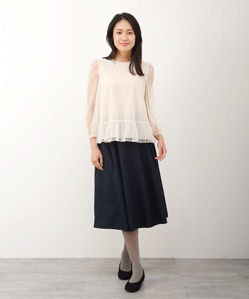 セール】 ドットチュール・ブラウス （シャツ・ブラウス）｜Bilitis