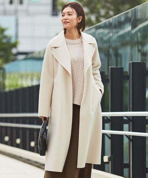 セール】 【マガジン掲載】ウールリバー ロングトレンチコート（番号