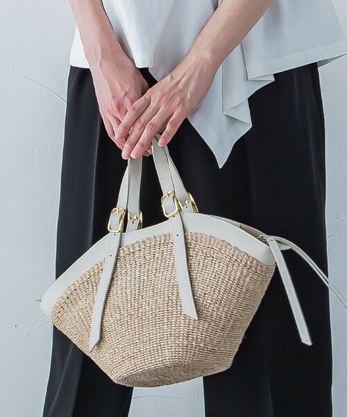 セール】 【VIOLAd'ORO】アバカレザーカゴバッグ MIRO/ V-8844