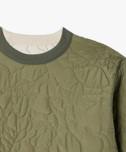 セール】 リバーシブルキルティングクルーネック トレーナー