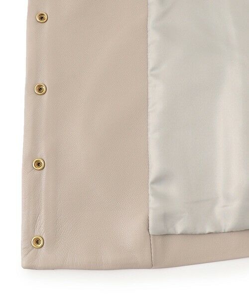 セール】 ラムレザー ノーカラージャケット （ノーカラージャケット