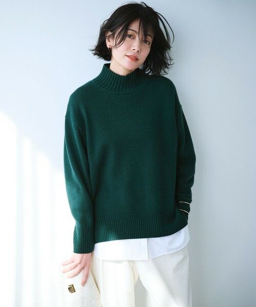 洗える】カシミヤブレンド ハイネック ニット （ニット・セーター