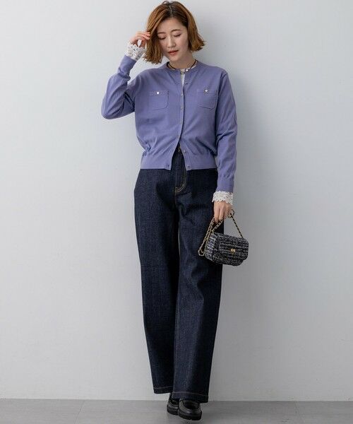 ナチュラルコットンベア レースレイヤード カットソー （カットソー