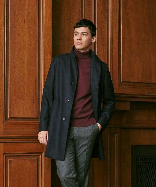 Nikkei magazine掲載】カシミヤ混スタンドカラーコート （その他