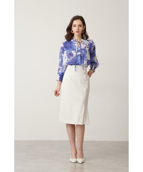 ◇グラデーションフラワープリントブラウス （シャツ・ブラウス