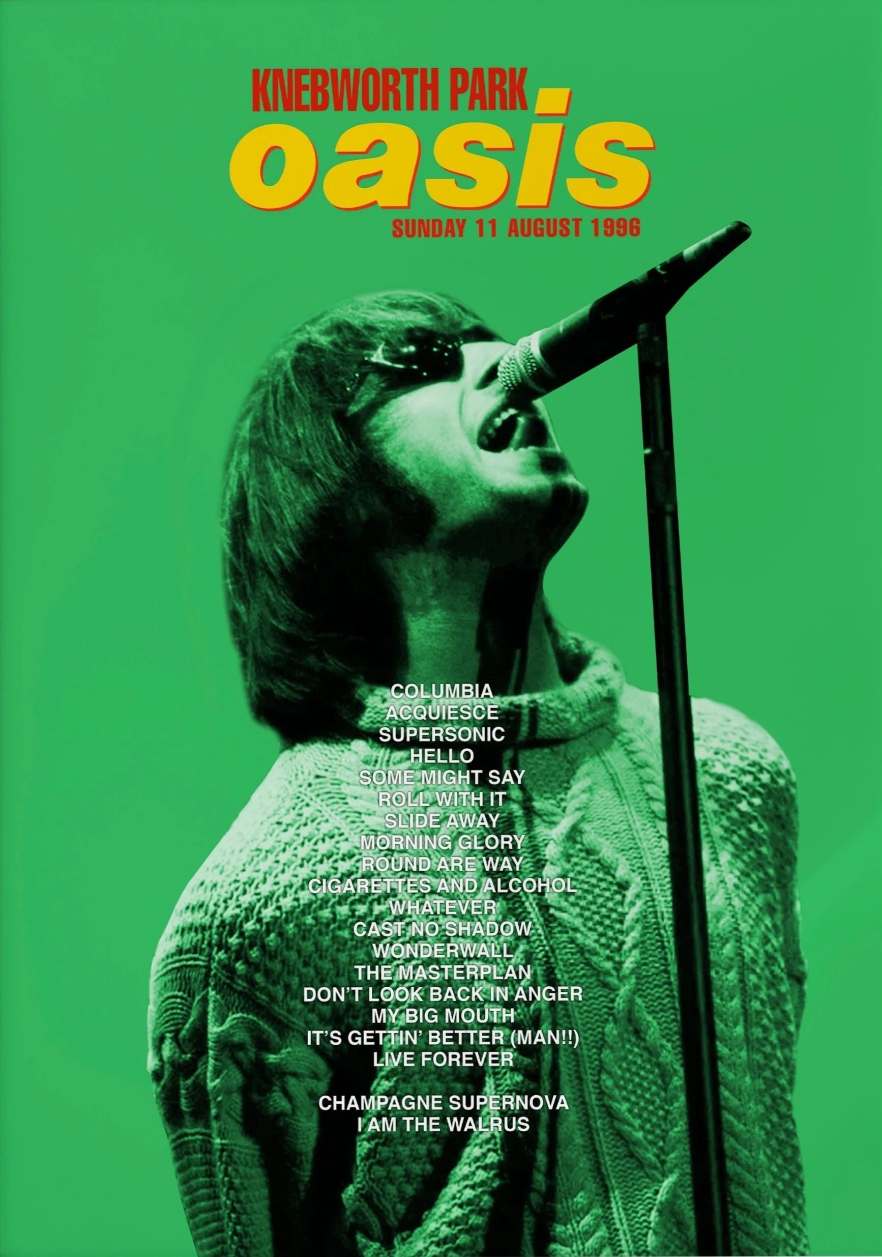 Oasis: Second Night Live at Knebworth Park (1996) - Posters — The
