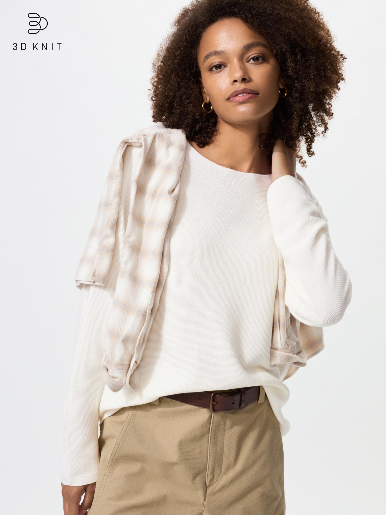 ユニクロ公式 | 3Dコットンクルーネックセーター