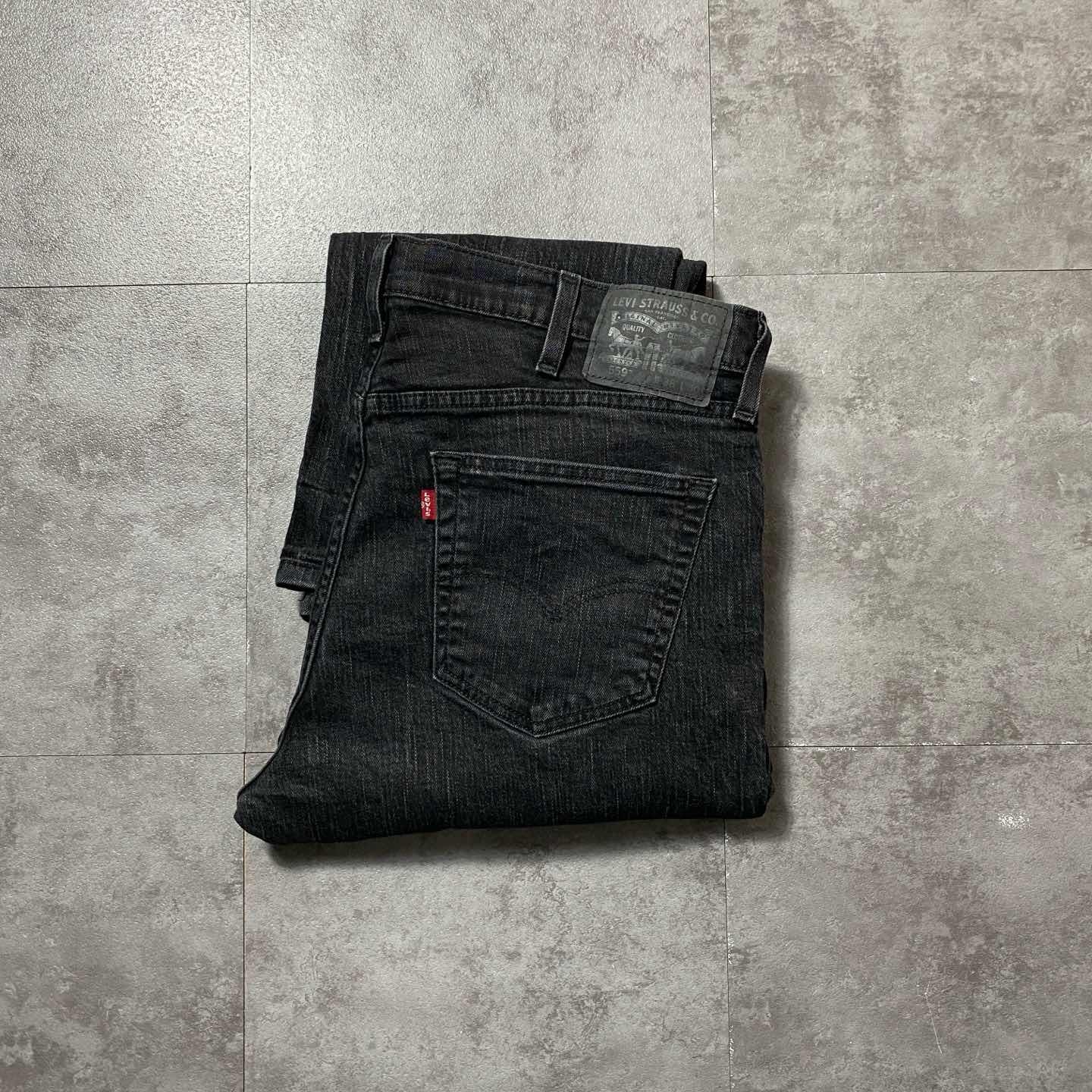 古着通販】Levi's リーバイス 569 ブラックデニムパンツ ルーズ