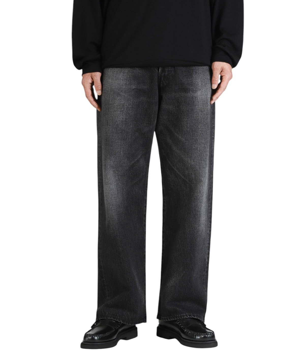 Selvage Denim Five Pocket Wide Straight Pants | Graphpaper(グラフ