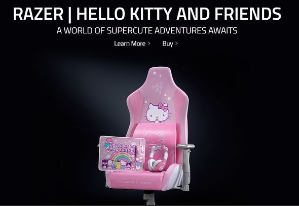Razer、ハローキティとコラボのゲーミングヘッドセットなど発売