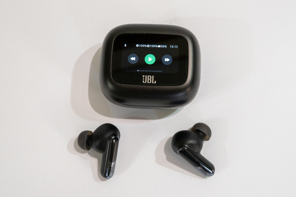 LDAC＆日本語表示に対応したディスプレイ搭載充電ケース付き完全