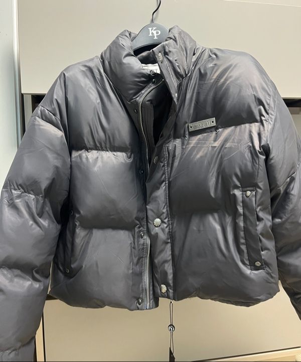 MUSINSA公式 | KHAKIPOINT Stud Padded Jacket (charcoal)