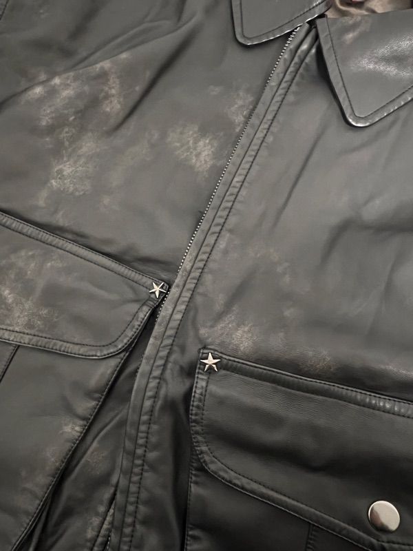 MUSINSA公式 | BITTERCELLS スターレザージャケット（ウォッシュド