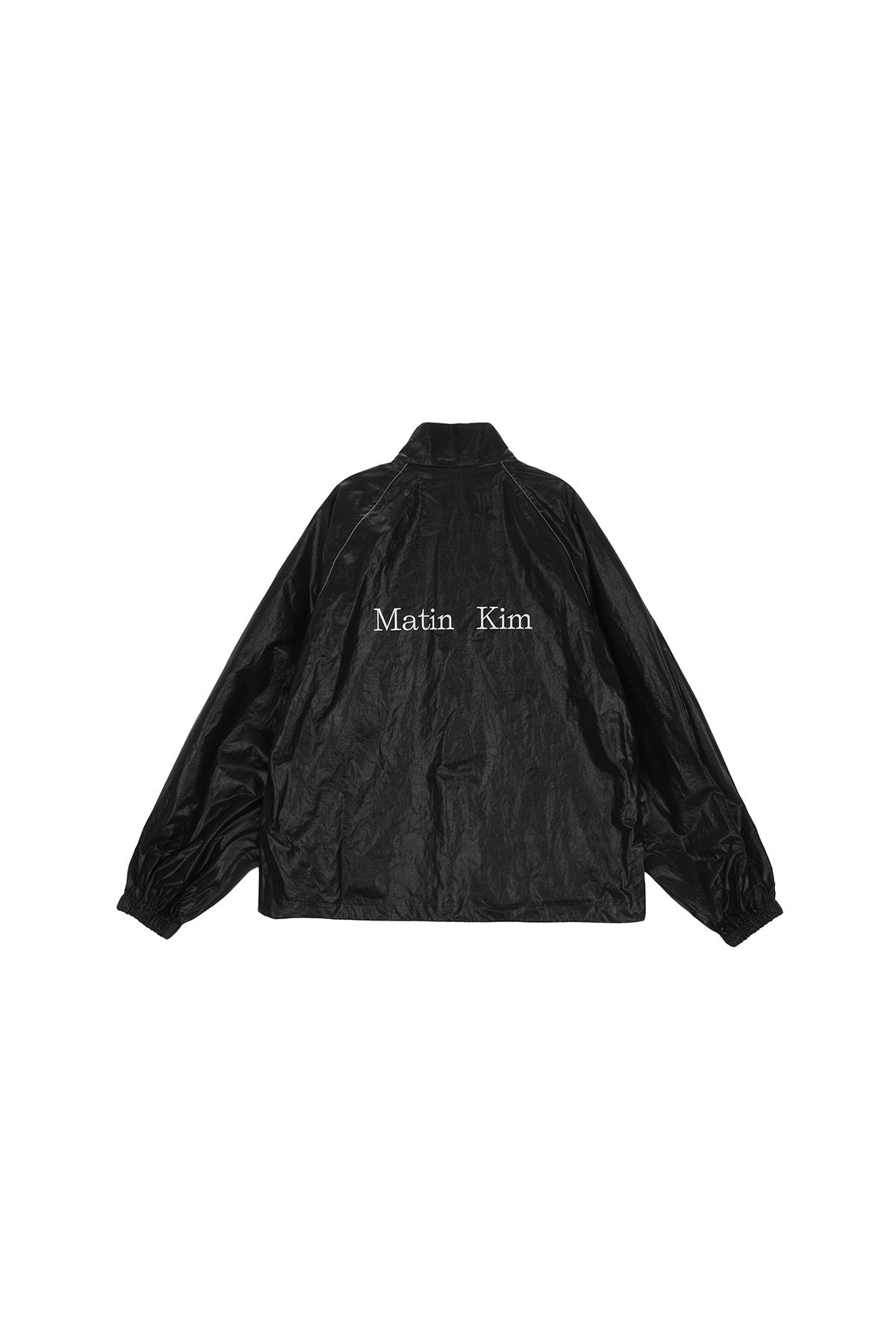 MUSINSA公式 | MATIN KIM MATIN KIM LOGO COATING JUMPER IN BLACK