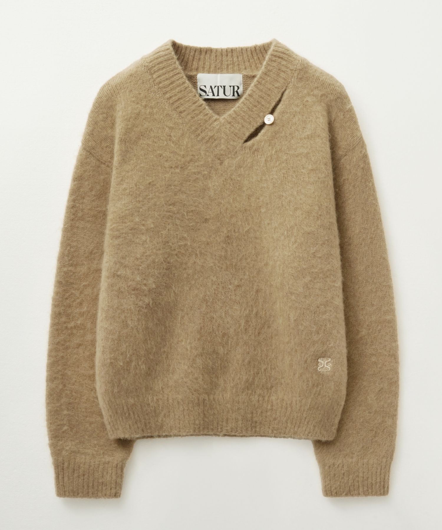 MUSINSA公式 | SATUR エッセンツートーンモヘアブレンドニット