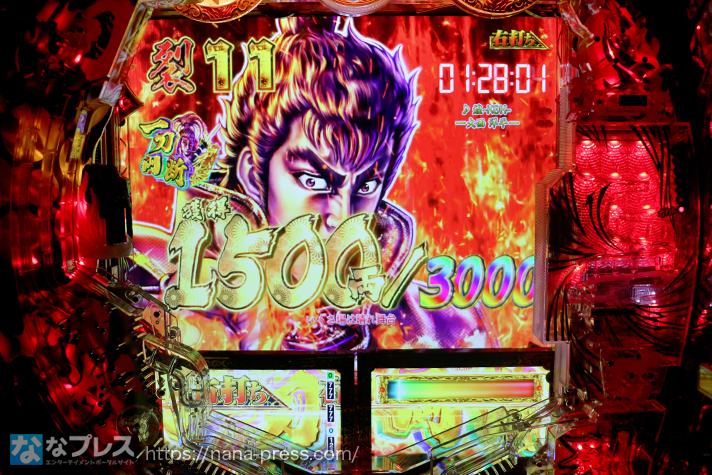 e花の慶次～裂 一刀両断】「一刀両断BONUS」は3000発＋α獲得可能