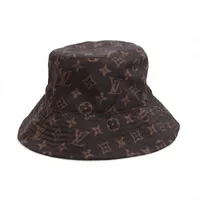 ヴィトン モノグラム バケットハット ナイロン ダークブラウン M7488M