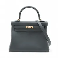 エルメス ケリーヴェルソ25 スイフト グリミスティxブラック ゴールド