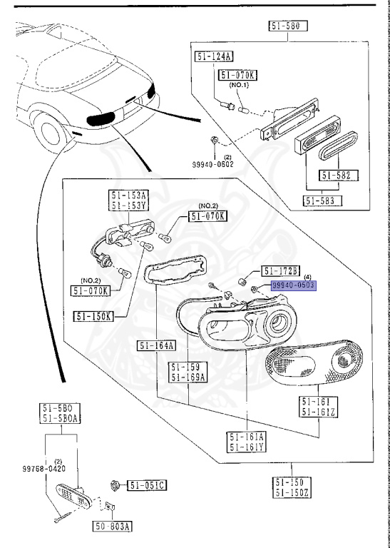 9994-00-503 - Mazda - Flange Nut - Nengun Performance