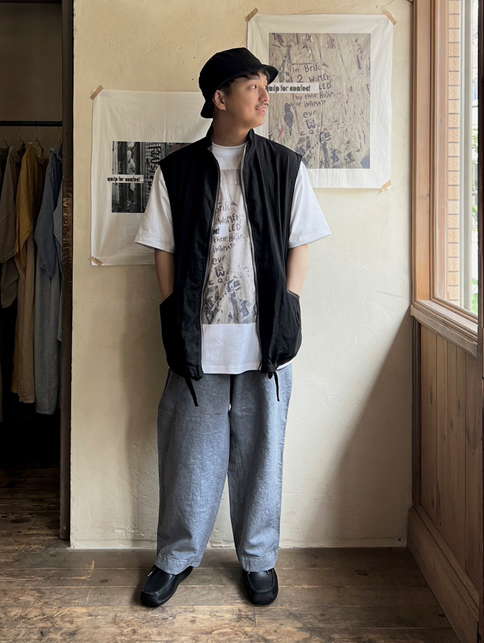 リネン和紙 ジップベスト｜nest Robe / CONFECT ONLINE SHOP