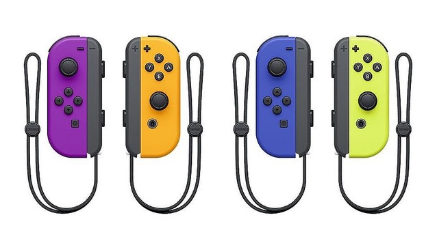 ニンテンドースイッチのJoy-Conに新色ネオンパープル / ネオンオレンジ