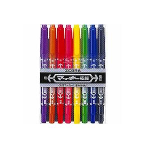 EC-MCF-8C 8色セット 油性マーカー マジック マッキー 極細字 1.0～1.3