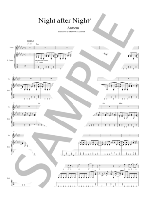 楽譜】Technical Difficulties / ギタースコア TAB譜 / RACER X