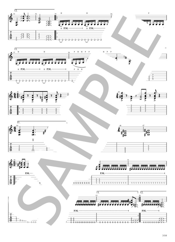 楽譜】Seven / シンフォニー エックス (エレキギター / 上級