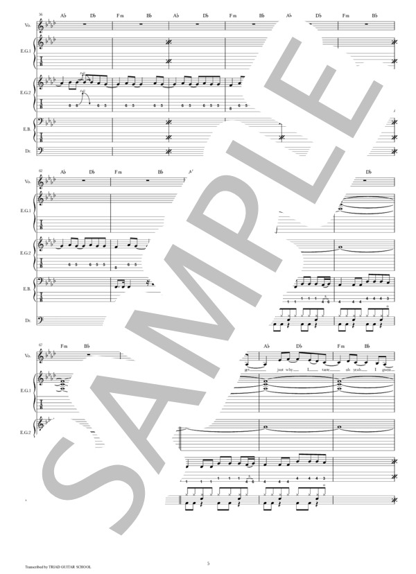 楽譜】Smells Like Teen Spirit / バンドスコア TAB譜 / NIRVANA