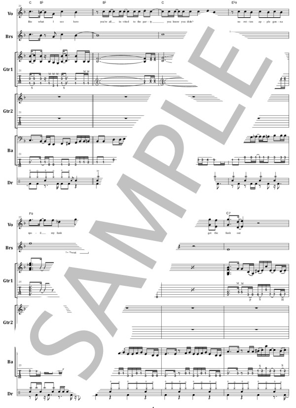 楽譜】EXTREME / GET THE FUNK OUT バンド・スコア from68 / EXTREME