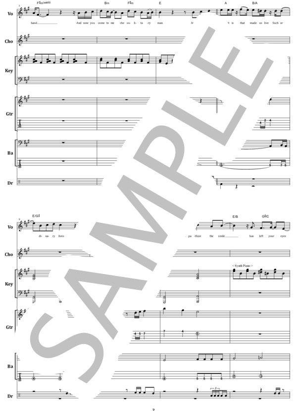 楽譜】ASIA / 偽りの微笑み バンド・スコア from68 / ASIA (バンド