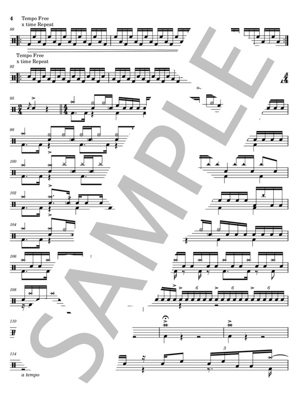 楽譜】シュガーサーフ / おいしくるメロンパン (ドラム / 中級