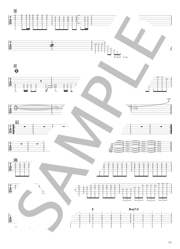 楽譜】KICK BACK / 米津玄師 リードギターざっくり完コピVer. / 米津