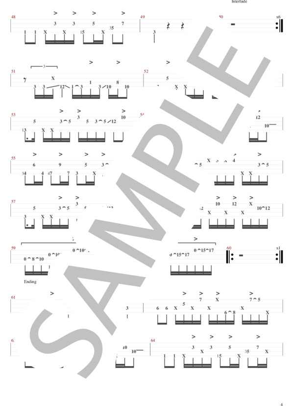楽譜】97.9hz / Suspended 4th (エレキベース / 上級) - Piascore 楽譜