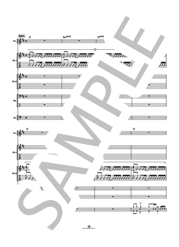 楽譜】世界の終わり / THEE MICHELLE GUN ELEPHANT (バンドスコア