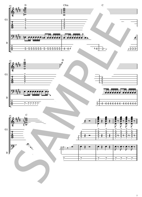 楽譜】Living In My Skin / HEY-SMITH (バンドスコア / 初〜中級