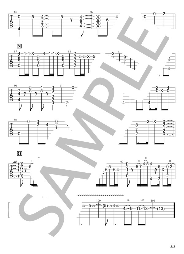 楽譜】 ぼっちざろっく第1期 / 結束バンド (ギターソロ / 中級