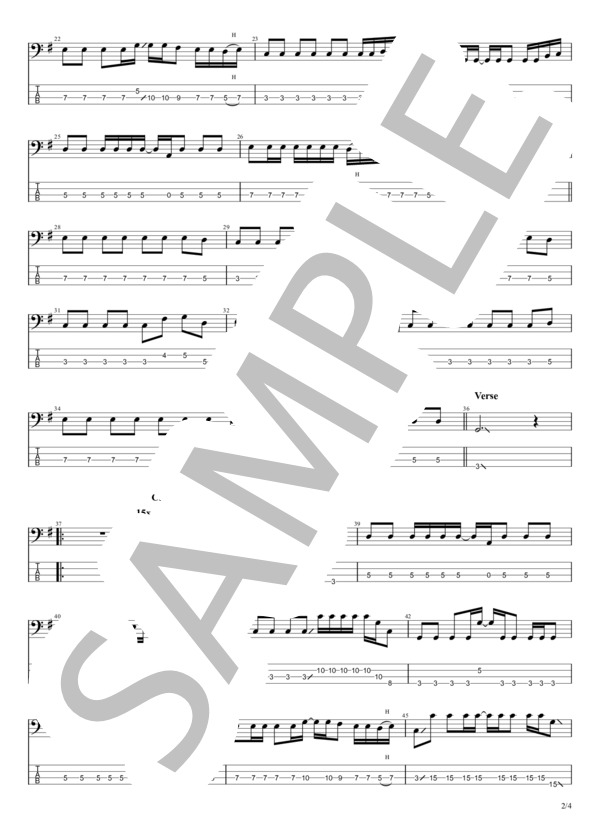 楽譜】疾走 / きのこ帝国 (エレキベース / 初〜中級) - Piascore 楽譜