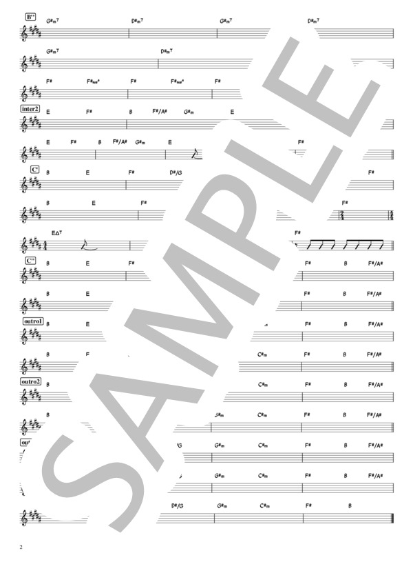 楽譜】 バンド用コード譜 / GLAY (その他 / 上級) - Piascore 楽譜ストア
