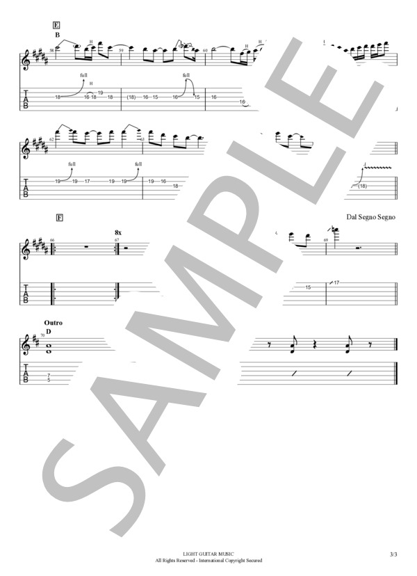 楽譜】勇気100% / 光GENJI (エレキギター / 中級) - Piascore 楽譜ストア