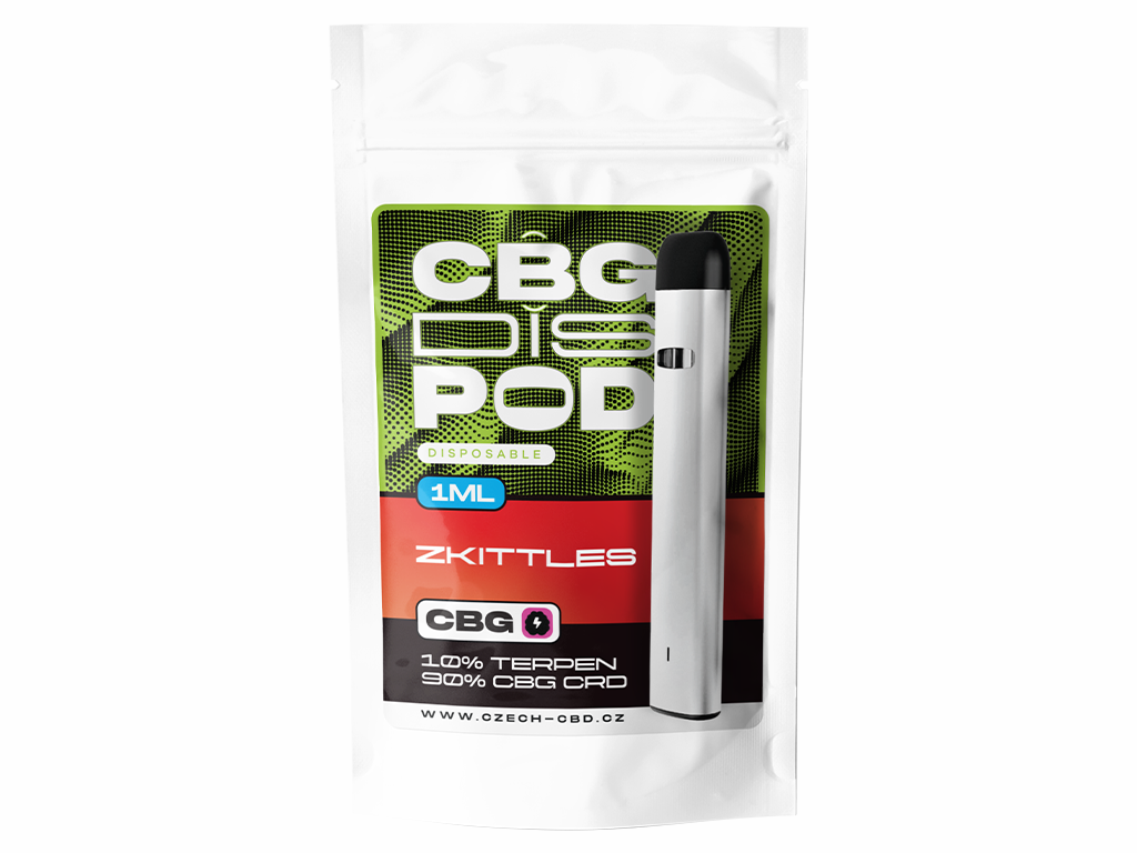Disposable CBG disPOD Zkittlez 1ml | czech-cbd.cz