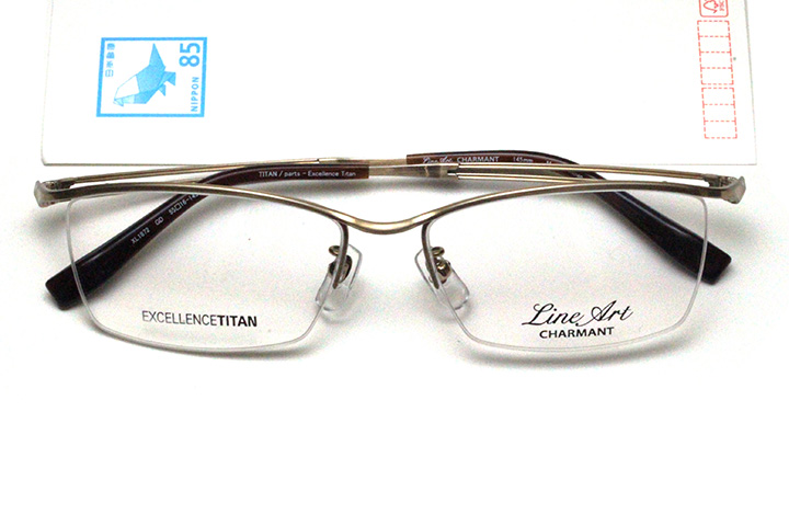 シャルマン Lineart ラインアート XL 1872-GD ゴールド | メガネのヒラタ