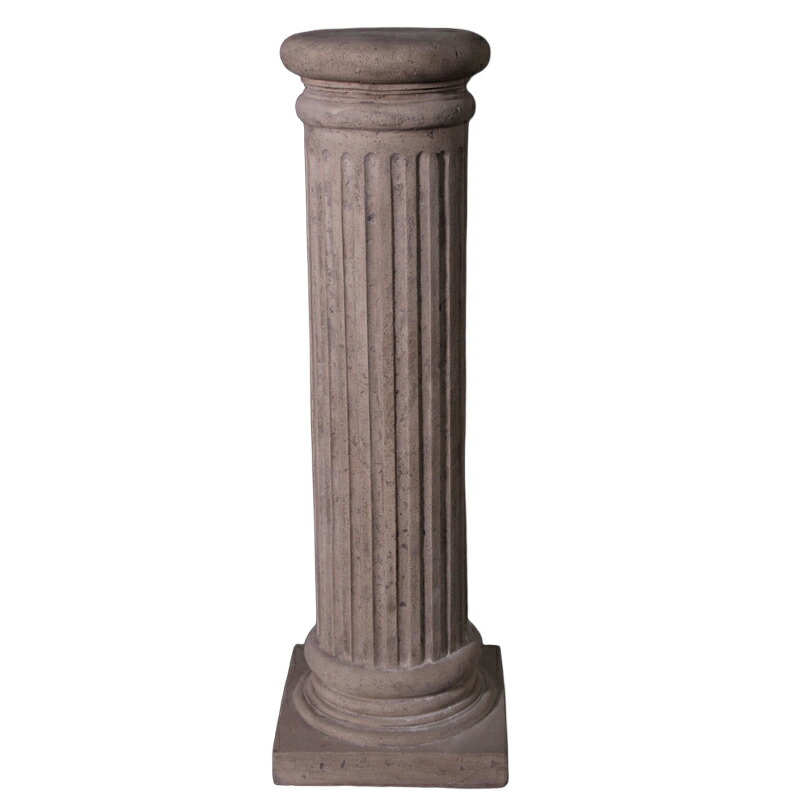 楽天市場】縦溝の円柱（丸形・小）ローマストーン仕上げ H94cm 丸柱